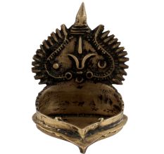 Hindu Laxmi  Brass Oil Lamp Ethnic Ritual Lamp